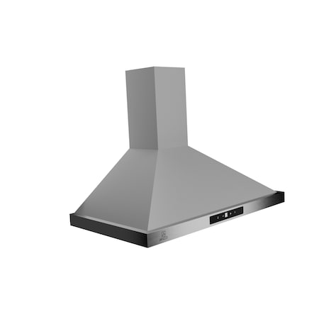 Anzzi 36-Inch Wall-Mounted Stainless Steel-Finished Convertible Range Hood with Aluminum Filter RH-AZ0590ESS